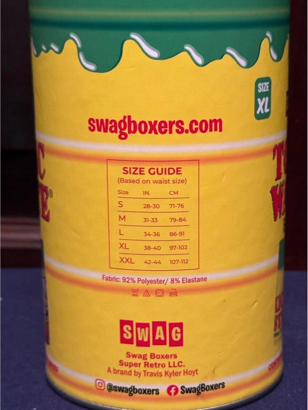 Swag Toxic Waste Brand Boxer Briefs Size XL